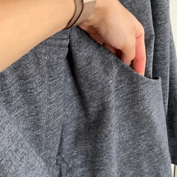 Lululemon That's A Wrap Cardigan Heathered Snow Slub Coal Sz 6 - Picture 14 of 16